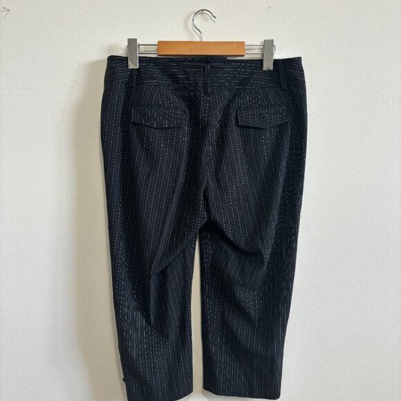 Pinstriped Black Capri Pants - Picture 8 of 8